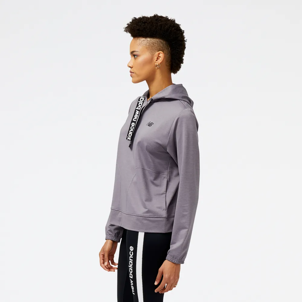 ODZIEZ BIEGOWA|BIEGANIE*New Balance ODZIEZ BIEGOWA|BIEGANIE Bluza damska WT31180ZNC – szara
