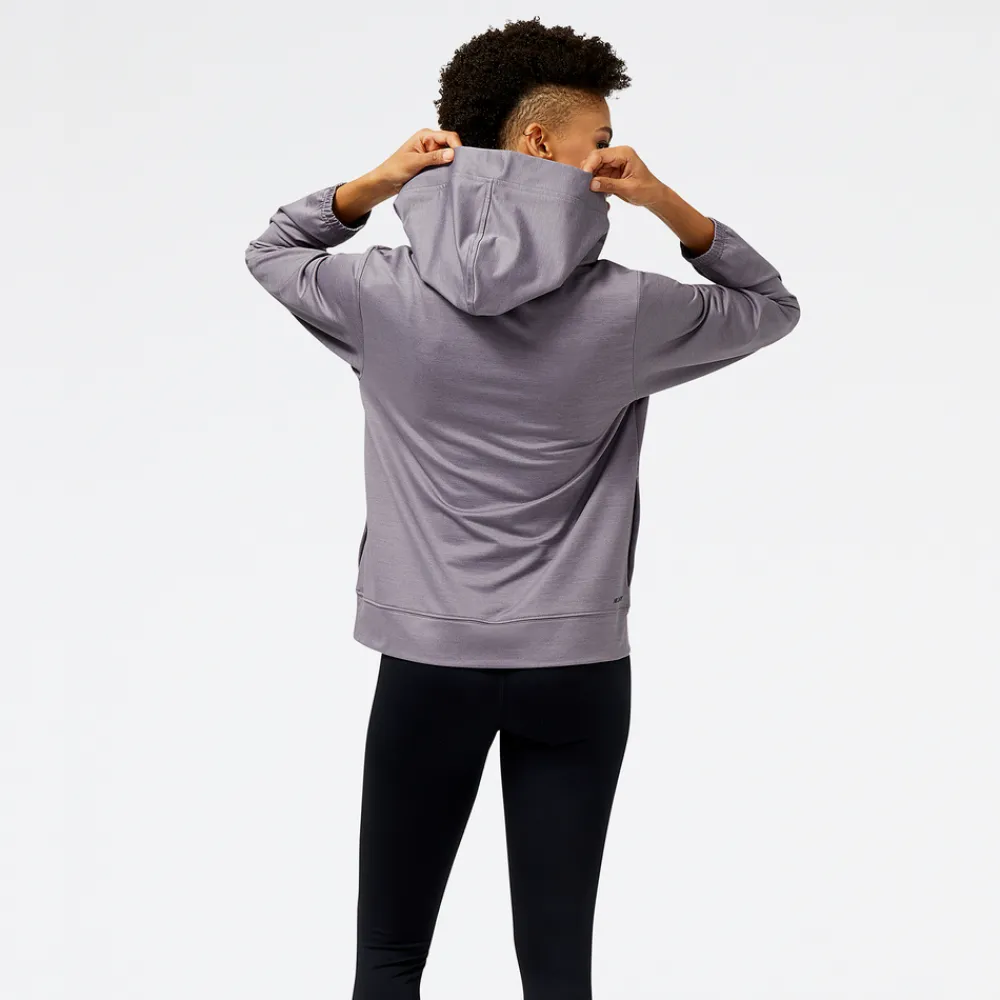 ODZIEZ BIEGOWA|BIEGANIE*New Balance ODZIEZ BIEGOWA|BIEGANIE Bluza damska WT31180ZNC – szara