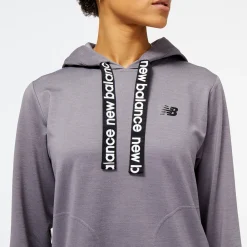 ODZIEZ BIEGOWA|BIEGANIE*New Balance ODZIEZ BIEGOWA|BIEGANIE Bluza damska WT31180ZNC – szara
