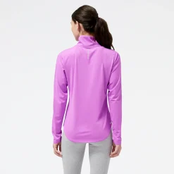 ODZIEZ BIEGOWA|BIEGANIE*New Balance ODZIEZ BIEGOWA|BIEGANIE Bluza damska WT23227COM – fioletowa