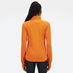 ODZIEZ BIEGOWA|BIEGANIE*New Balance ODZIEZ BIEGOWA|BIEGANIE Bluza damska WT23252CEN – pomarańczowa