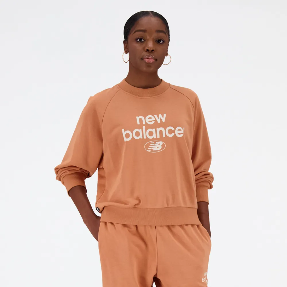 New Balance Bluza damska WT31508SEI – brązowa