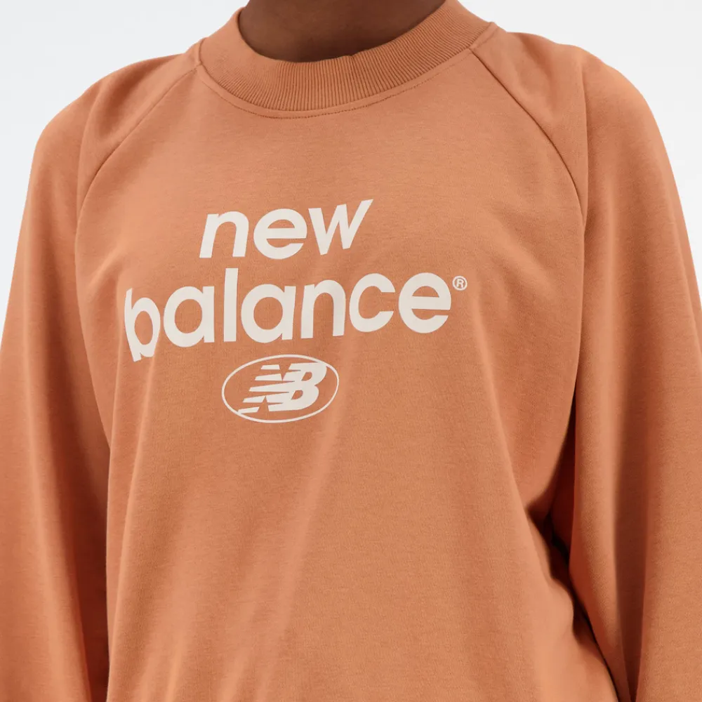 New Balance Bluza damska WT31508SEI – brązowa