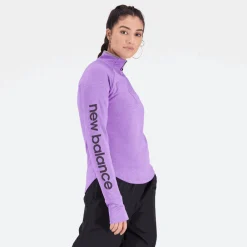 ODZIEZ BIEGOWA|BIEGANIE*New Balance ODZIEZ BIEGOWA|BIEGANIE Bluza damska WT23273EPH – fioletowa