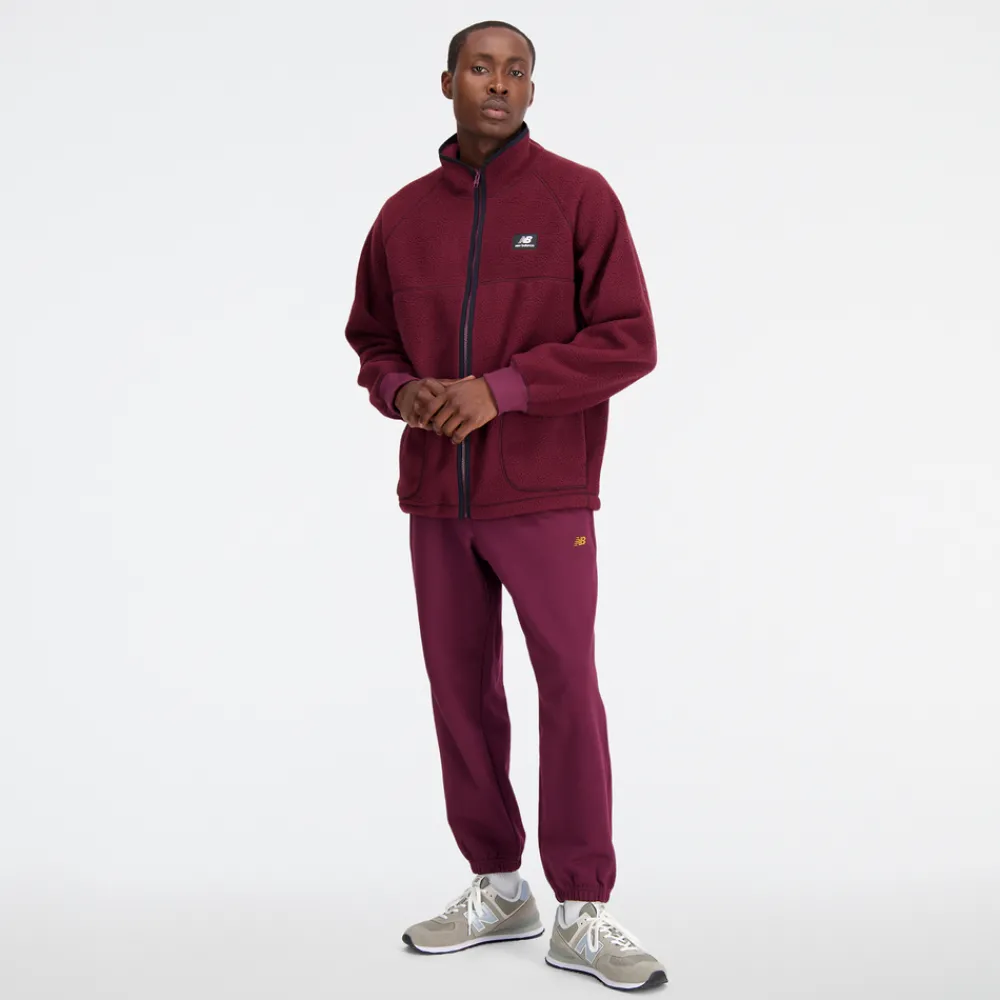 New Balance Bluza męska MJ33503NBY – bordowa