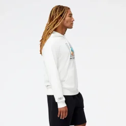 New Balance Bluza męska MT31588SST – biała
