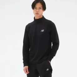 ODZIEZ BIEGOWA|BIEGANIE*New Balance ODZIEZ BIEGOWA|BIEGANIE Bluza męska MT23252BK – czarna