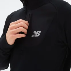 ODZIEZ BIEGOWA|BIEGANIE*New Balance ODZIEZ BIEGOWA|BIEGANIE Bluza męska MT23252BK – czarna