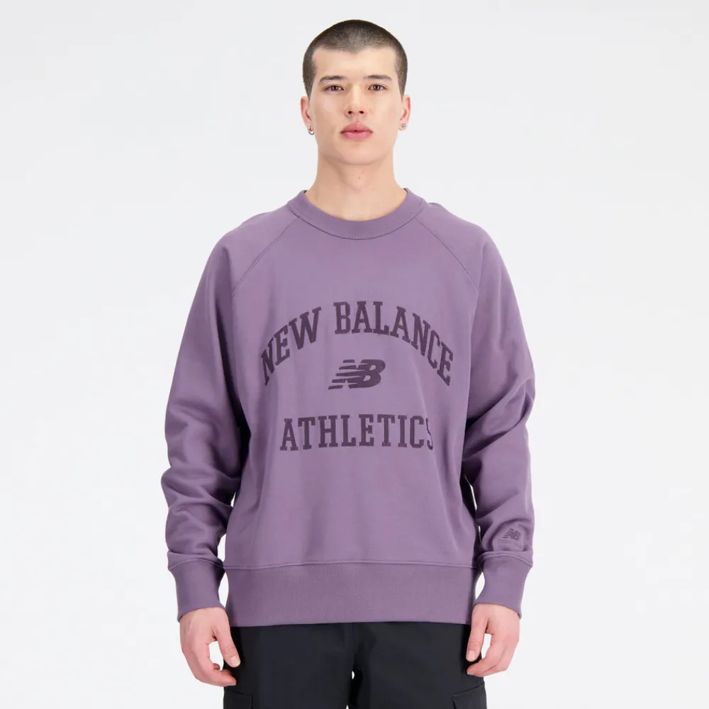 New Balance Bluza męska MT33550SHW – fioletowa