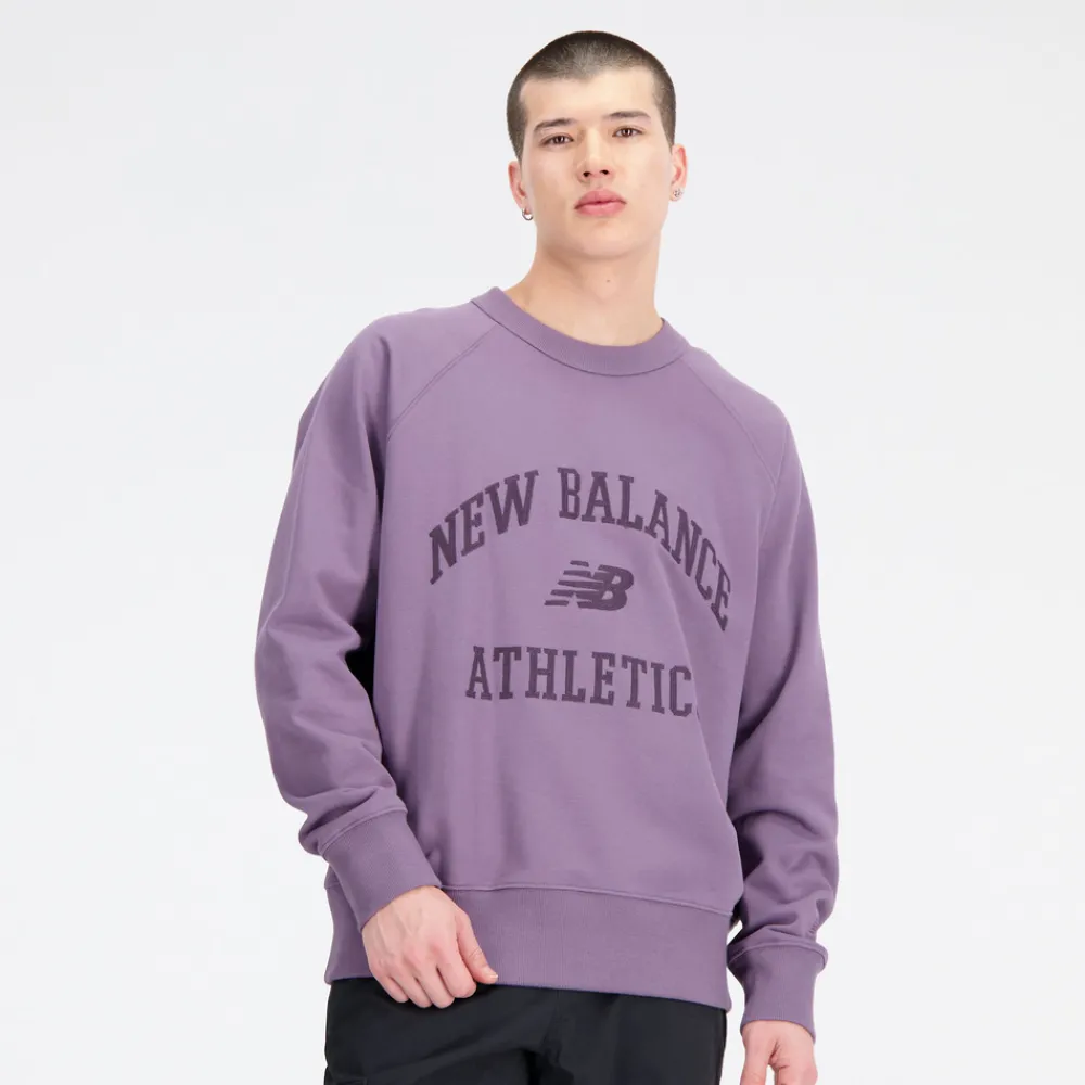 New Balance Bluza męska MT33550SHW – fioletowa