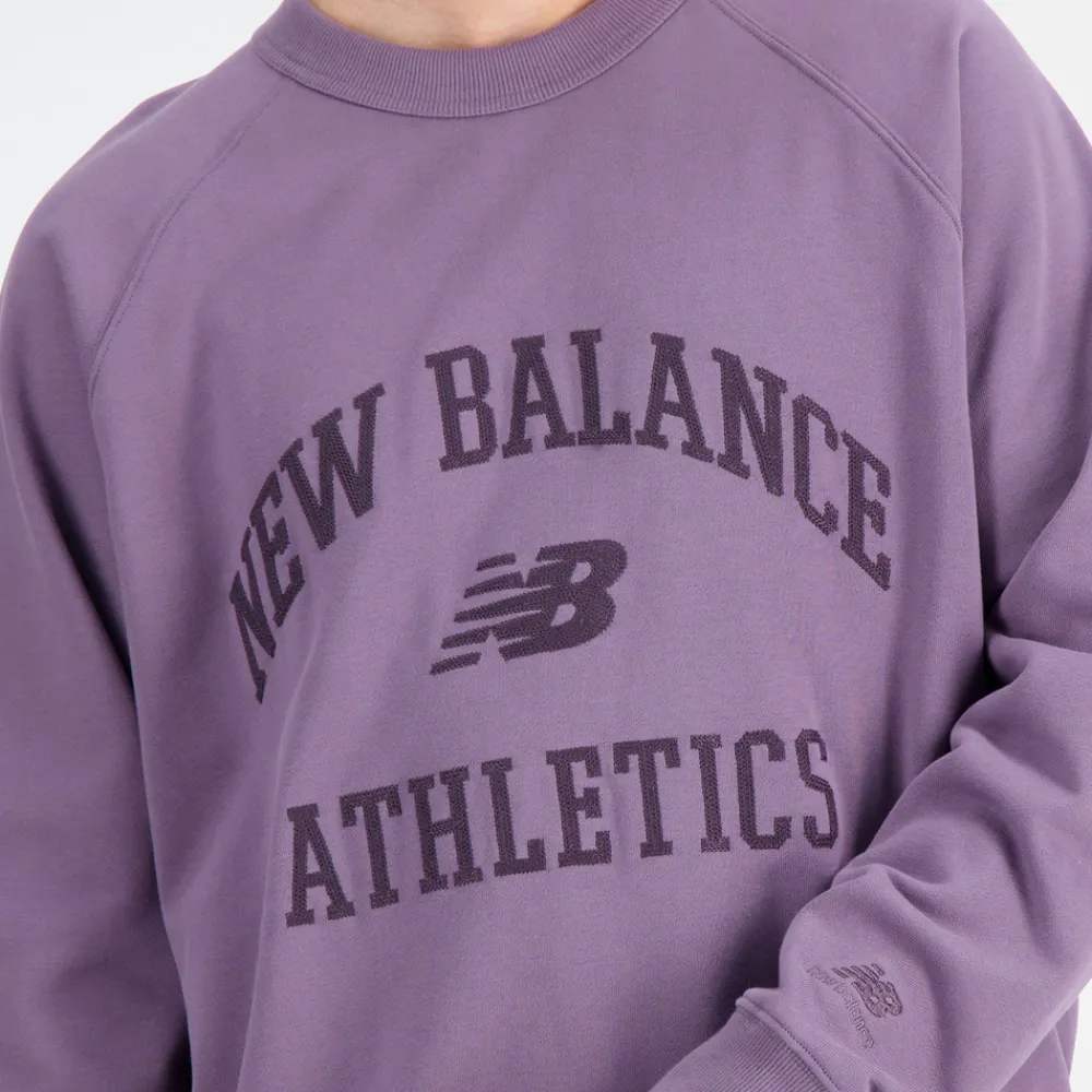 New Balance Bluza męska MT33550SHW – fioletowa