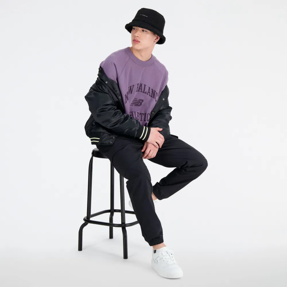 New Balance Bluza męska MT33550SHW – fioletowa
