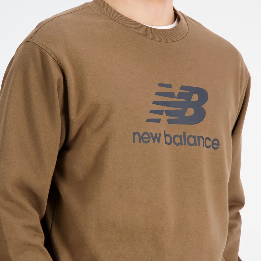 New Balance Bluza męska MT31538DHE – brązowa
