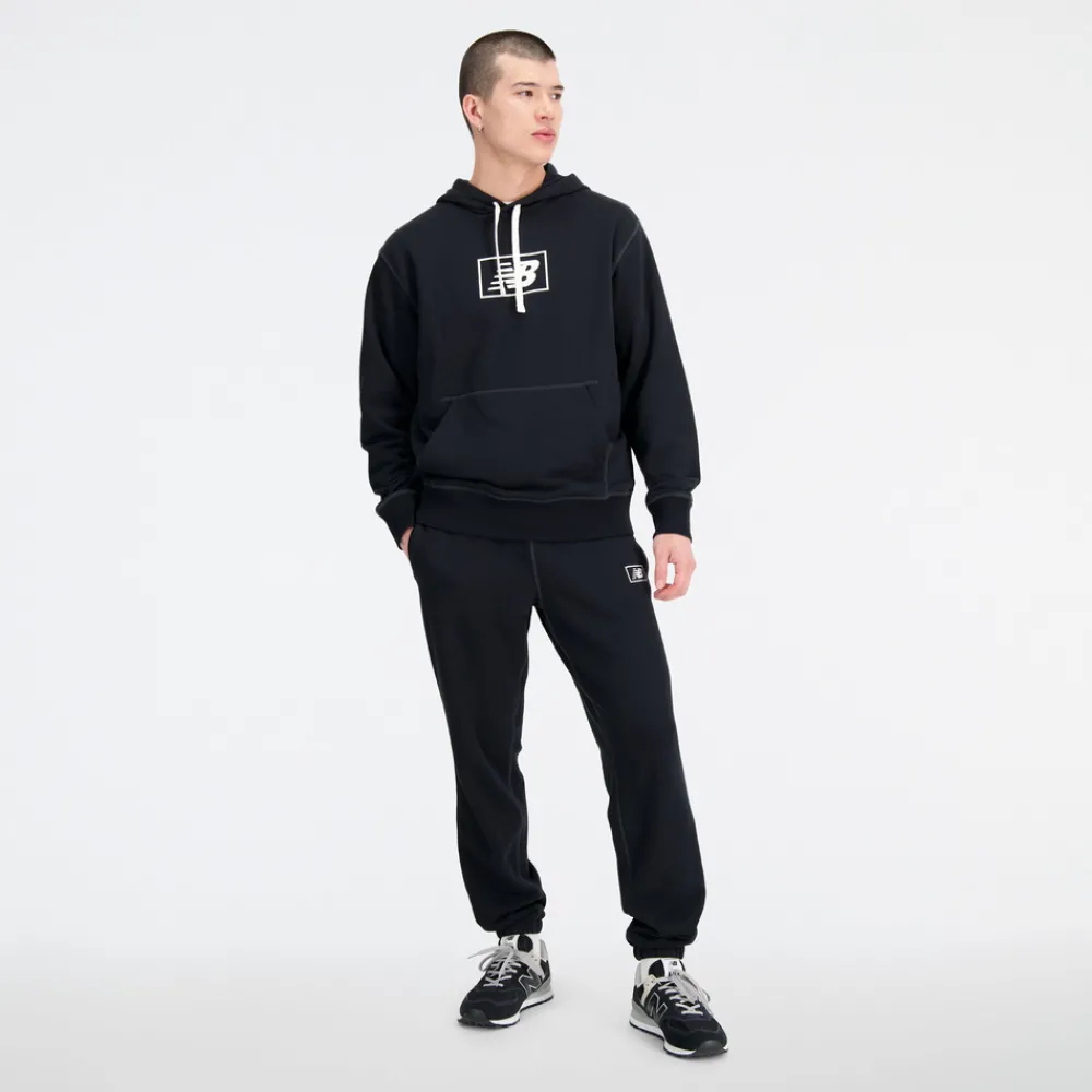 New Balance Bluza męska MT33508BK – czarna