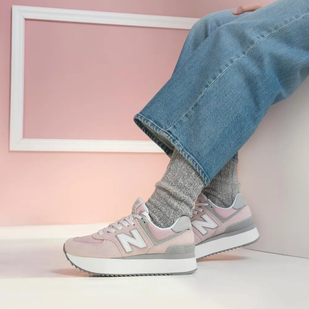 New Balance Buty damska WL574ZSE – różowe