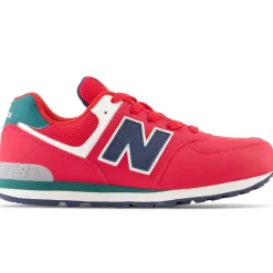 New Balance Buty dziecięce GC574CU – czerwone