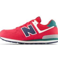 New Balance Buty dziecięce GC574CU – czerwone