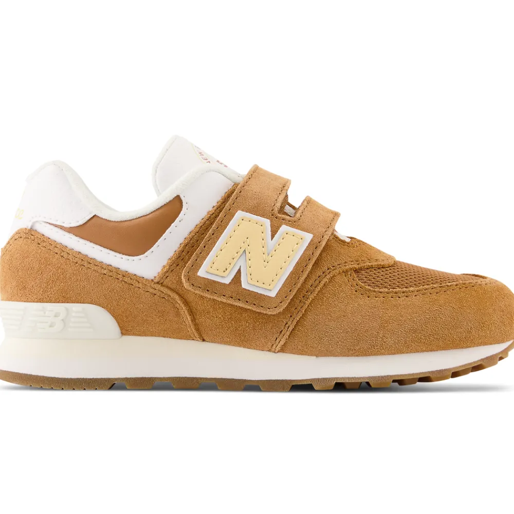 New Balance Buty dziecięce PV574CC1 – brązowe