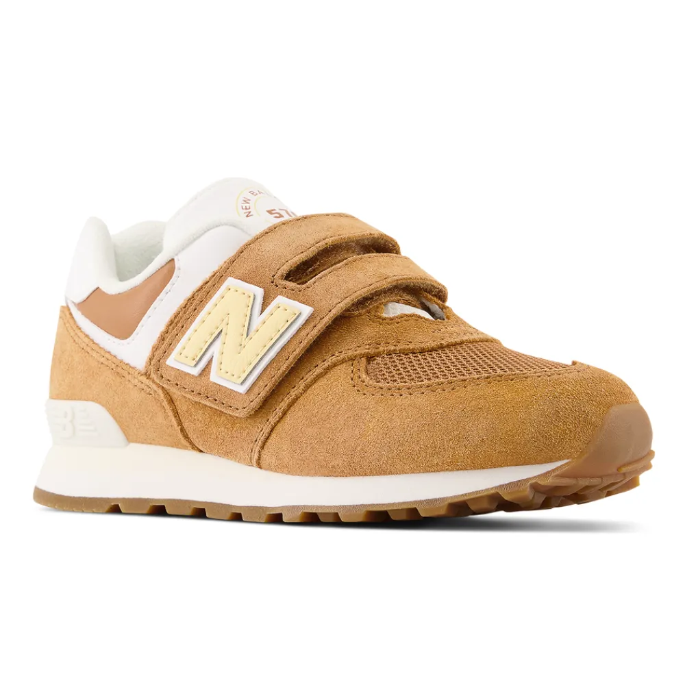 New Balance Buty dziecięce PV574CC1 – brązowe