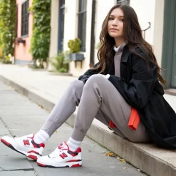 New Balance Buty męskie BB550SE1 – biało-czerwone
