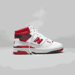 New Balance Buty męskie BB650RWR – biało–czerwone