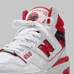New Balance Buty męskie BB650RWR – biało–czerwone