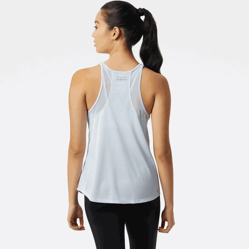 ODZIEZ BIEGOWA|BIEGANIE*New Balance ODZIEZ BIEGOWA|BIEGANIE Koszulka damska WT21260SL2 – niebieska