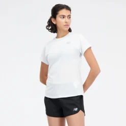 ODZIEZ BIEGOWA|BIEGANIE*New Balance ODZIEZ BIEGOWA|BIEGANIE Koszulka damska WT21262IBH – biała