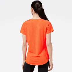 ODZIEZ BIEGOWA|BIEGANIE*New Balance ODZIEZ BIEGOWA|BIEGANIE Koszulka damska WT23281ERE – pomarańczowa