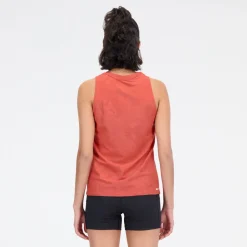 ODZIEZ BIEGOWA|BIEGANIE*New Balance ODZIEZ BIEGOWA|BIEGANIE Koszulka damska WT33280ASU – pomarańczowa