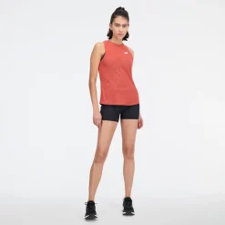 ODZIEZ BIEGOWA|BIEGANIE*New Balance ODZIEZ BIEGOWA|BIEGANIE Koszulka damska WT33280ASU – pomarańczowa