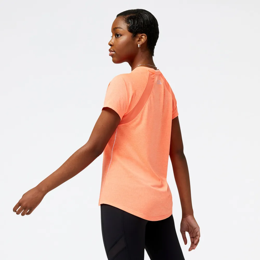 ODZIEZ BIEGOWA|BIEGANIE*New Balance ODZIEZ BIEGOWA|BIEGANIE Koszulka damska WT21262ODR – pomarańczowa