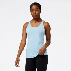ODZIEZ BIEGOWA|BIEGANIE*New Balance ODZIEZ BIEGOWA|BIEGANIE Koszulka damska WT21260BZH – niebieska