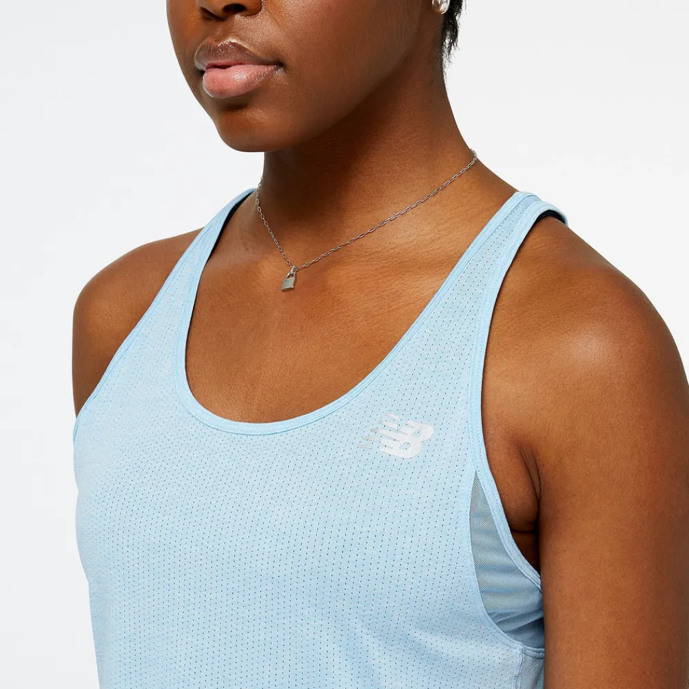 ODZIEZ BIEGOWA|BIEGANIE*New Balance ODZIEZ BIEGOWA|BIEGANIE Koszulka damska WT21260BZH – niebieska