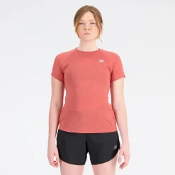 ODZIEZ BIEGOWA|BIEGANIE*New Balance ODZIEZ BIEGOWA|BIEGANIE Koszulka damska WT21262ASO – pomarańczowa