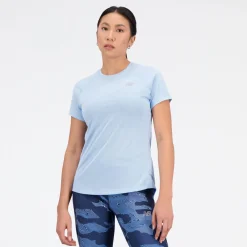 ODZIEZ BIEGOWA|BIEGANIE*New Balance ODZIEZ BIEGOWA|BIEGANIE Koszulka damska WT21262BZH – niebieska