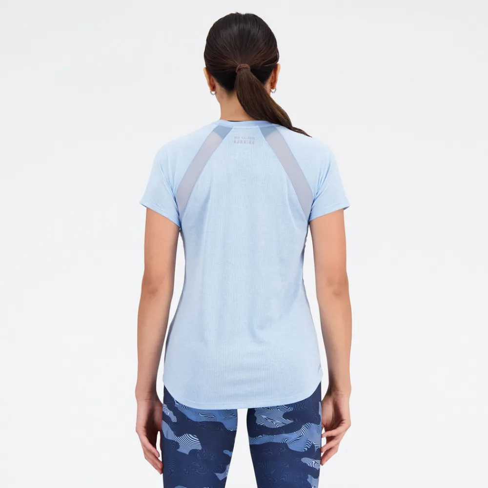 ODZIEZ BIEGOWA|BIEGANIE*New Balance ODZIEZ BIEGOWA|BIEGANIE Koszulka damska WT21262BZH – niebieska