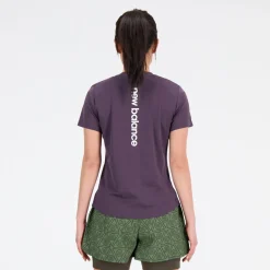 ODZIEZ BIEGOWA|BIEGANIE*New Balance ODZIEZ BIEGOWA|BIEGANIE Koszulka damska WT33277ILL – fioletowa