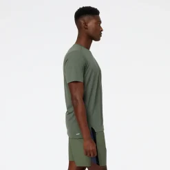 ODZIEZ BIEGOWA|BIEGANIE*New Balance ODZIEZ BIEGOWA|BIEGANIE Koszulka męska MT23222DON – zielona