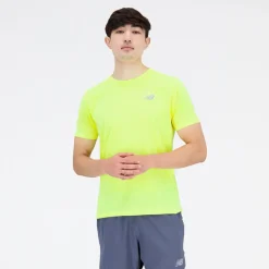 ODZIEZ BIEGOWA|BIEGANIE*New Balance ODZIEZ BIEGOWA|BIEGANIE Koszulka męska MT21262CSE – żółta