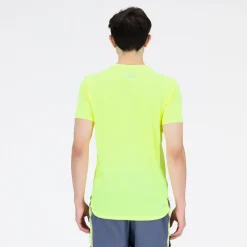 ODZIEZ BIEGOWA|BIEGANIE*New Balance ODZIEZ BIEGOWA|BIEGANIE Koszulka męska MT21262CSE – żółta