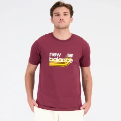 New Balance Koszulka męska MT31908BG – bordowa