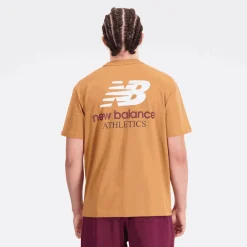 New Balance Koszulka męska MT31504TOB – brązowa