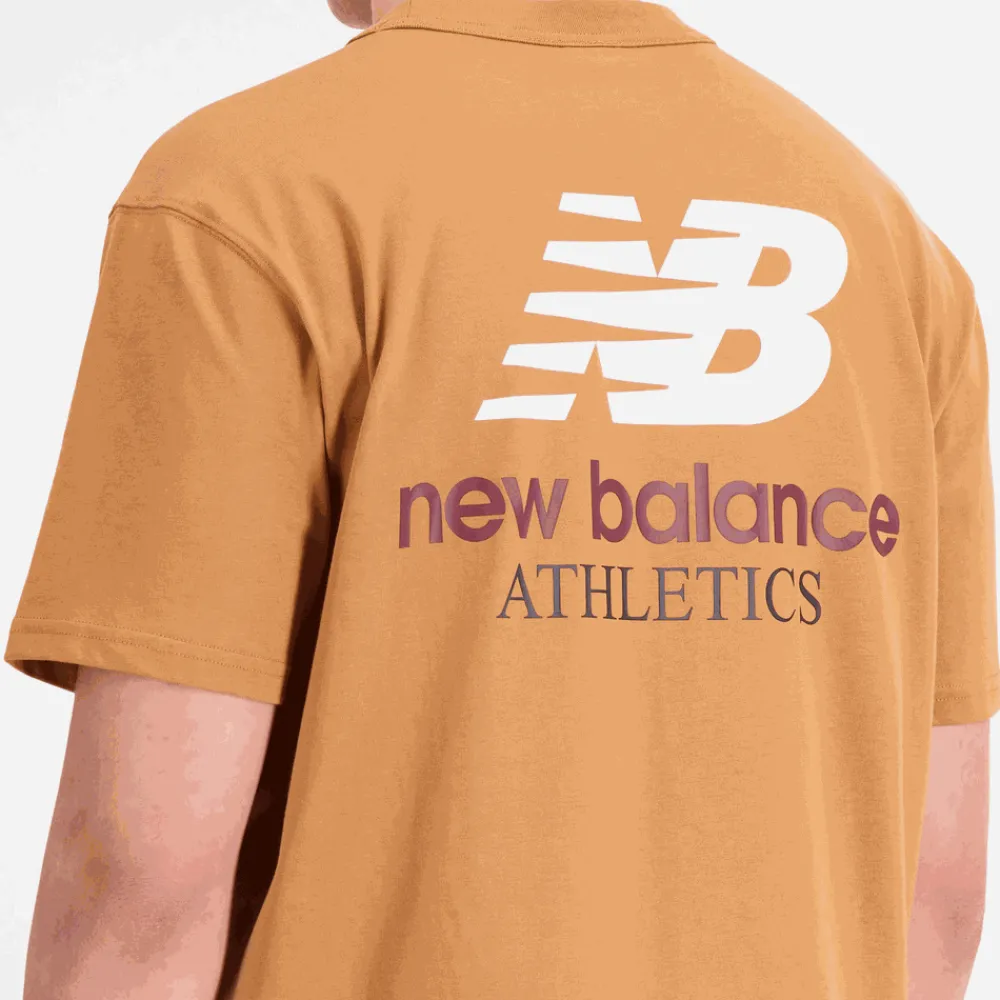New Balance Koszulka męska MT31504TOB – brązowa