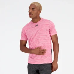 ODZIEZ BIEGOWA|BIEGANIE*New Balance ODZIEZ BIEGOWA|BIEGANIE Koszulka męska MT31251SOI – różowa