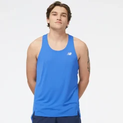 ODZIEZ BIEGOWA|BIEGANIE*New Balance ODZIEZ BIEGOWA|BIEGANIE Koszulka męska MT23220MIB – niebieska