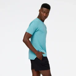BIEGANIE*New Balance BIEGANIE Koszulka męska MT23281FAD – niebieska