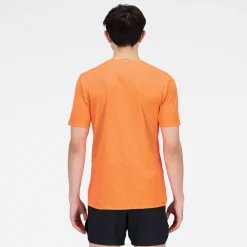 ODZIEZ BIEGOWA|BIEGANIE*New Balance ODZIEZ BIEGOWA|BIEGANIE Koszulka męska MT23281NDF – pomarańczowe