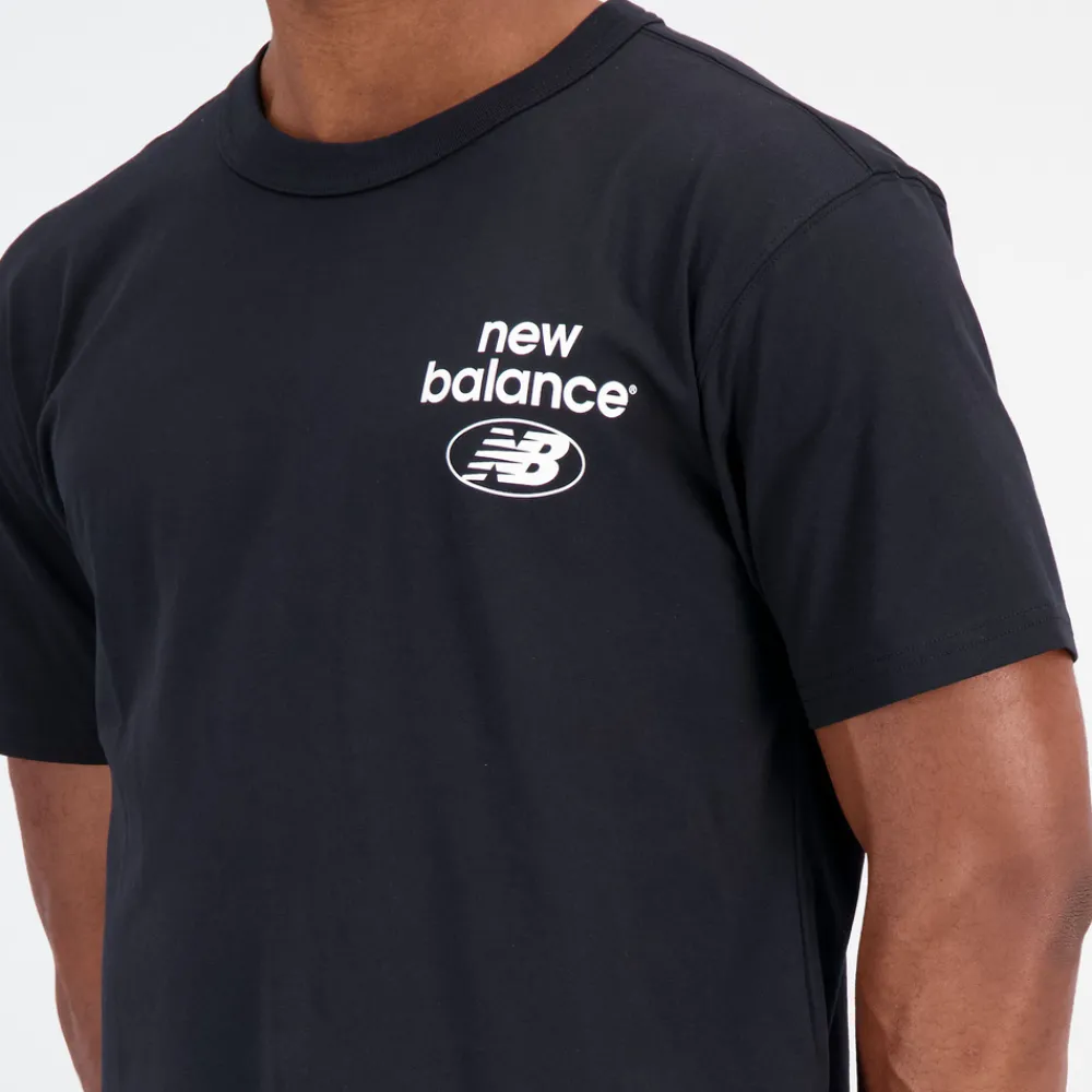New Balance Koszulka męska MT31518BK – czarna