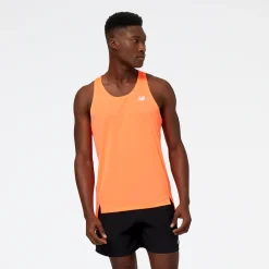 ODZIEZ BIEGOWA|BIEGANIE*New Balance ODZIEZ BIEGOWA|BIEGANIE Koszulka męska MT23220NDF – pomarańczowa